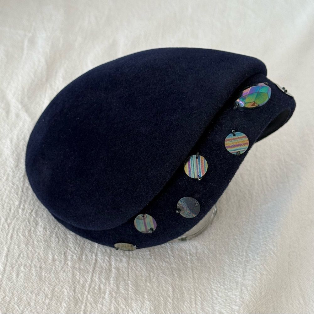 Vintage Peach bloom Velour Hat - Picture 4 of 7